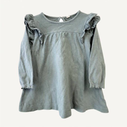 SH | Quincy Mae ruffled long sleeve dress 2-3Y