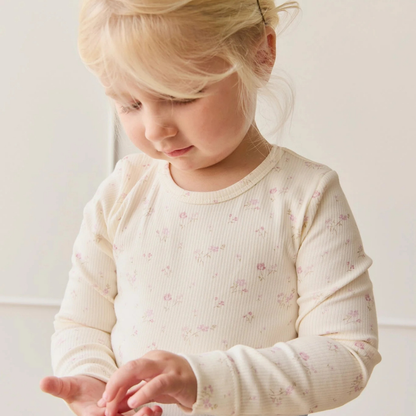 Fine Rib Caroline Egret 2 Pieces Set | Jamie Kay