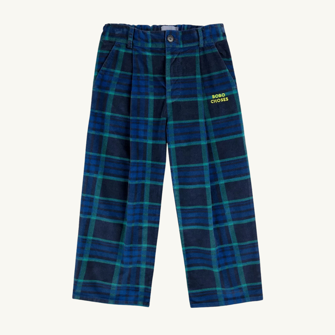 Pantalon velours à carreaux 6 ans | Bobo Choses