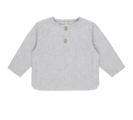 Chemise rayures bleu gris | Rylee +Cru