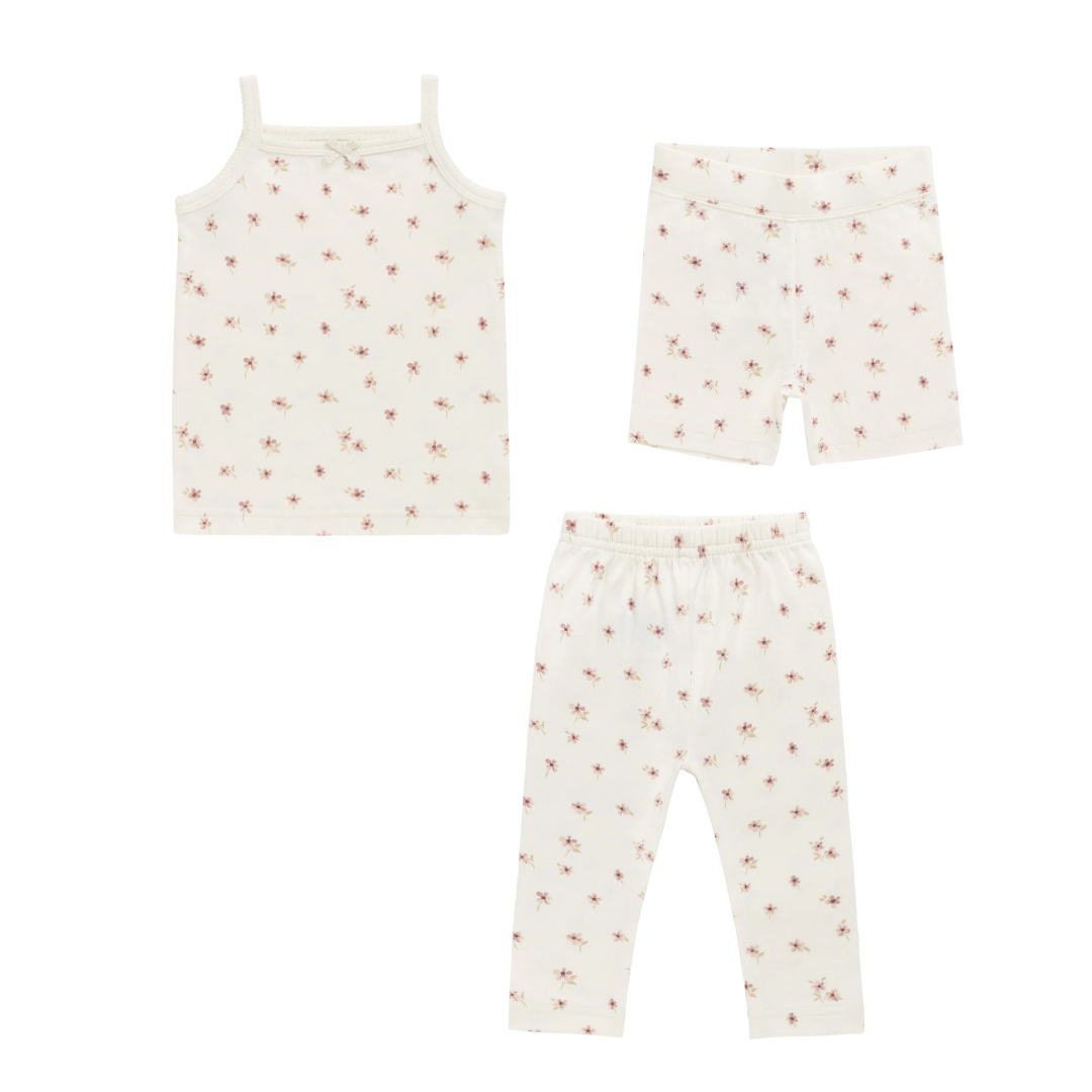 Simple Flowers Egret 3 pieces set | Jamie Kay