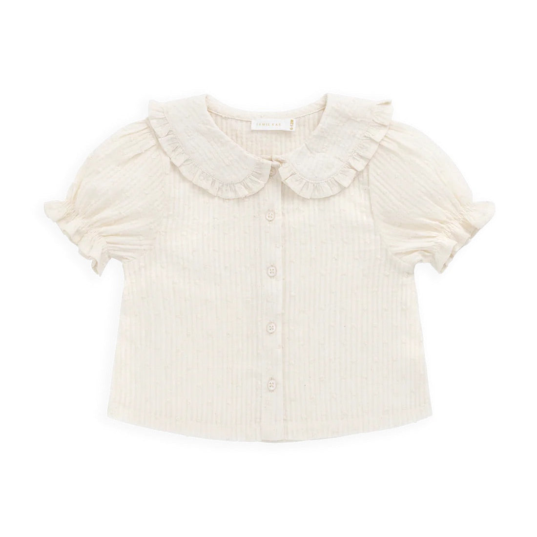 Organic Cotton Bowie Blouse Parchment | Jamie Kay