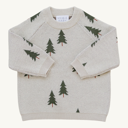 Chandail tricot sapins | Mebie Baby