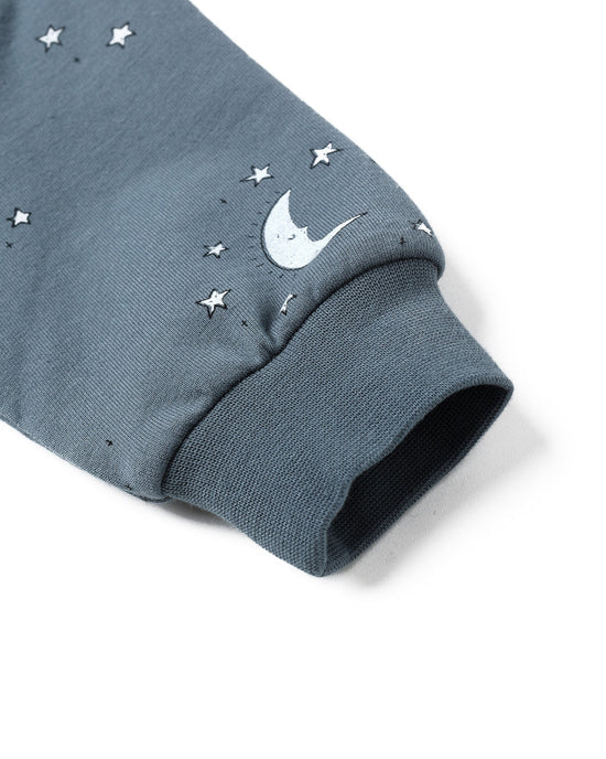 Relaxed Fleece Sweatshirt Silver Moons | Quincy Mae