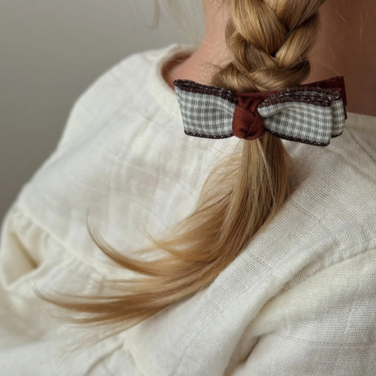 Celine Hair Clip Set Gingham | Jamie Kay