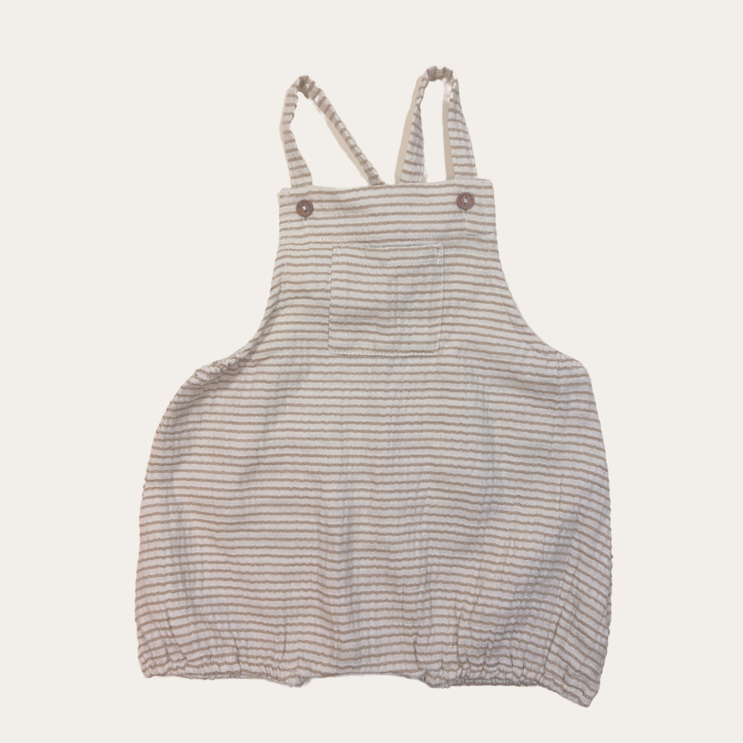 SM | Romper rayures beige Quincy Mae 3-6 mois