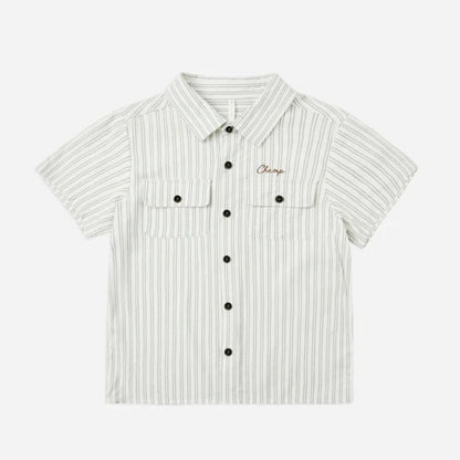 Collared Railroad Stripe Shirt | Rylee + Cru