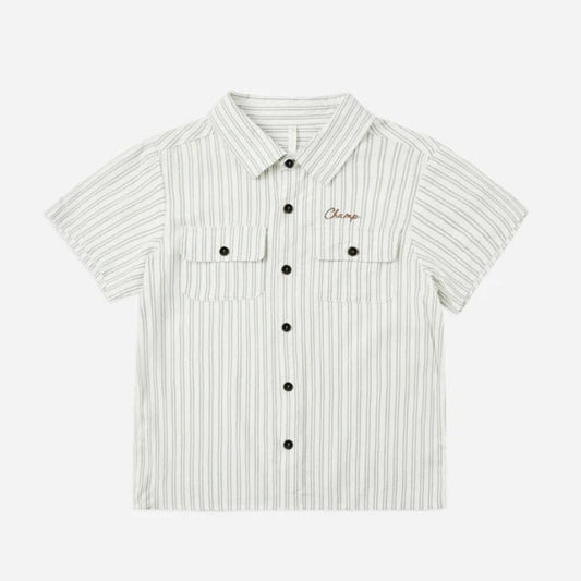 Collared Railroad Stripe Shirt | Rylee + Cru