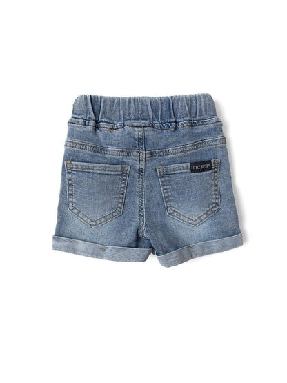Distressed Denim Shorts | Little Bibsy