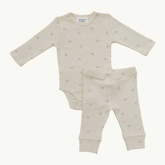 Ensemble pointelle tulipes | Mebie Baby