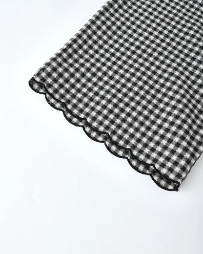 Francie Blouse + Wide Leg Pant Black Gingham | Rylee + Cru