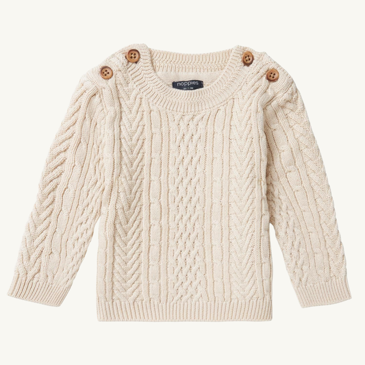 Knit sweater sandshell | Noppies