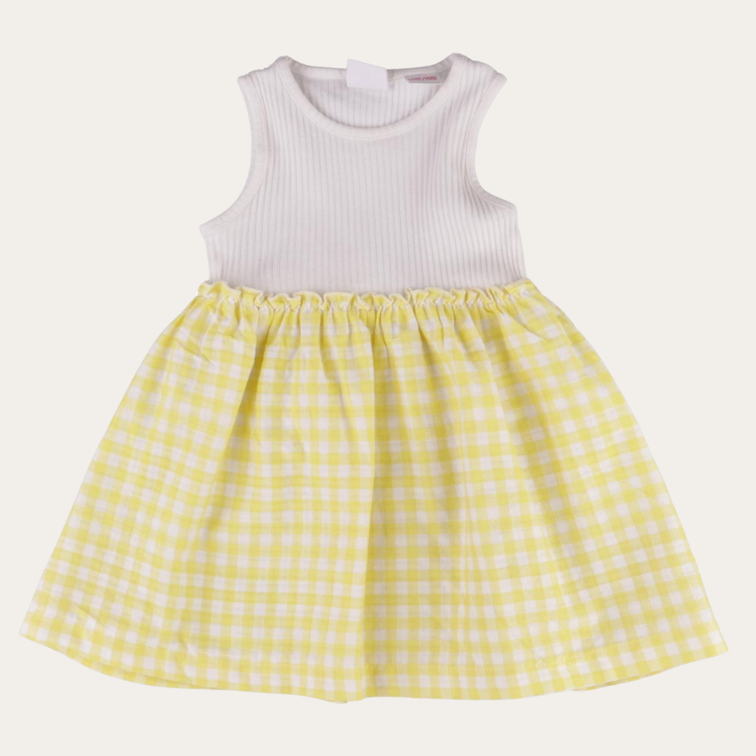 SM | Zara yellow gingham dress 12-18 months