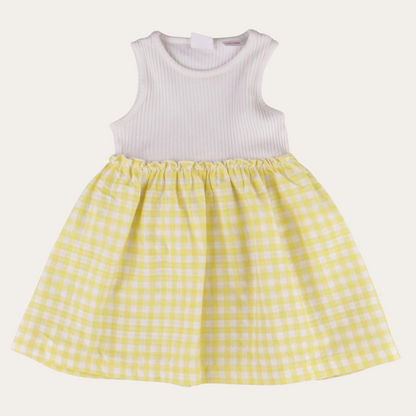 SM | Zara yellow gingham dress 12-18 months