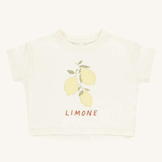 Boxy Lemon Sweater 4-5 years | Rylee + Cru 