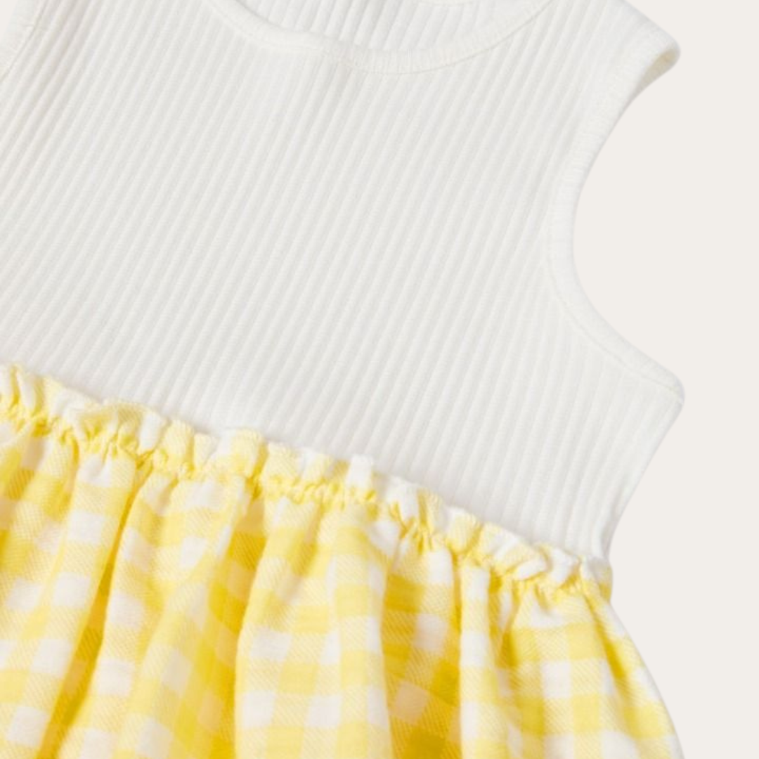 SM | Zara yellow gingham dress 12-18 months