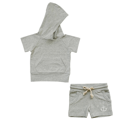 Ensemble shorts gris | Mebie Baby