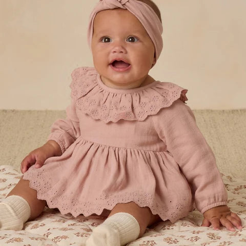 Thalia Romper Rose | Quincy Mae