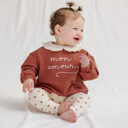 Collared Sweatshirt My Love | Quincy Mae