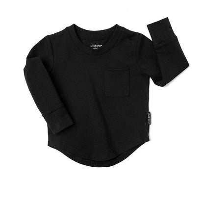 Long Sleeve Pocket Tee | Little Bipsy