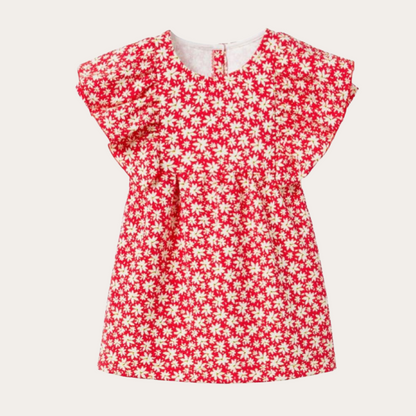 SM | Zara red floral dress 9-12 months
