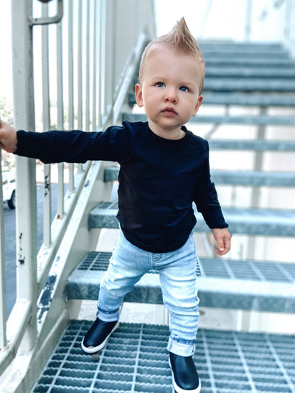 Long Sleeve Pocket Tee | Little Bipsy