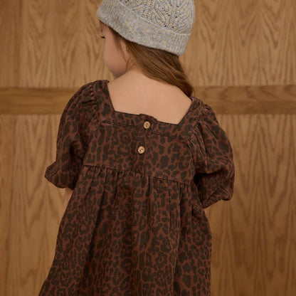 Gretta Babydoll Dress Leopard | Rylee + Cru