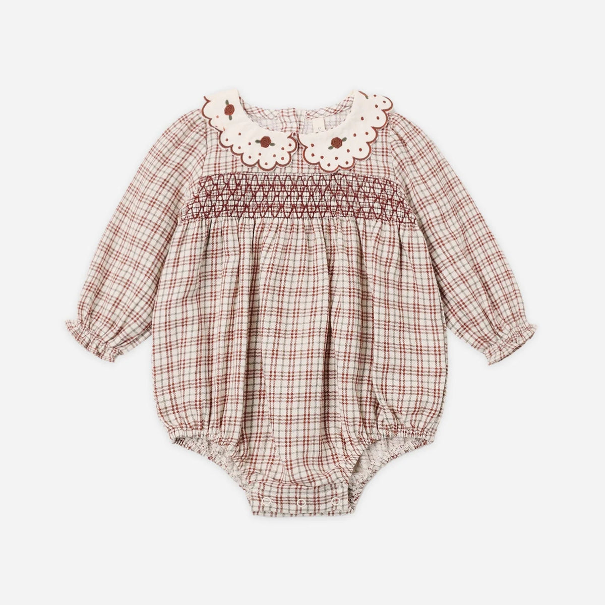 Callie Romper Christmas Plaid | Quincy Mae