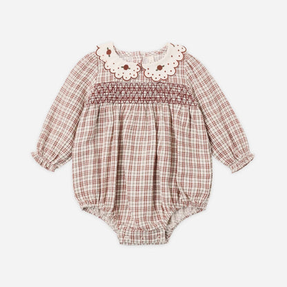 Callie Romper Christmas Plaid | Quincy Mae
