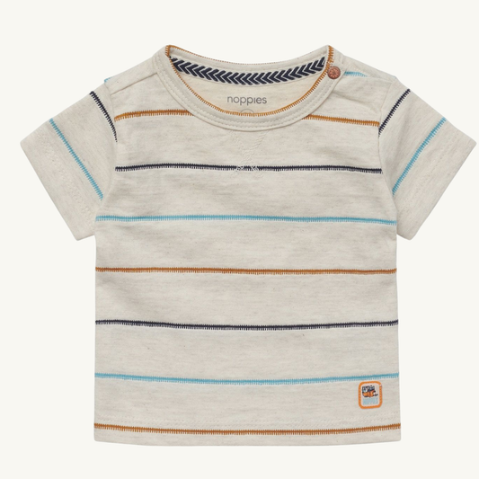 Blue and oat striped T-shirt | Noppies