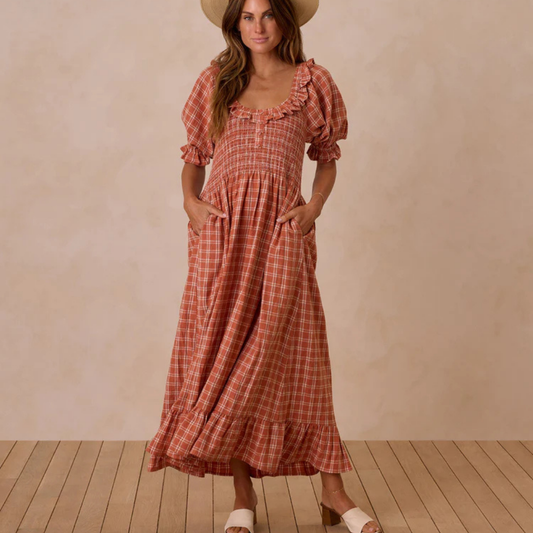 Lexi Poppy plaid dress | Rylee + Cru