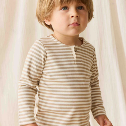 Pima Cotton Shae Top Brioche Stripes | Jamie Kay