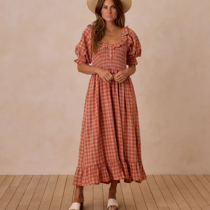 Lexi Poppy plaid dress | Rylee + Cru