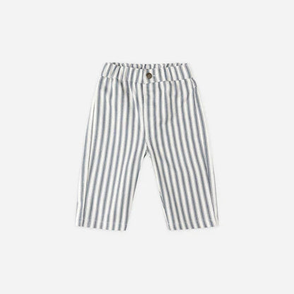 Grayson Pant Ocean Pinstripe | Quincy Mae