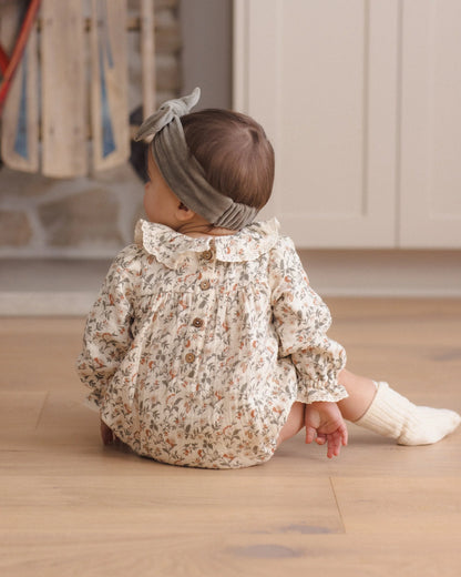 Callie romper Holiday Floral | Quincy Mae