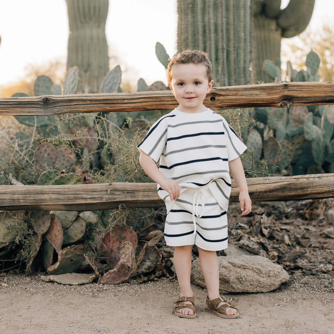 Striped knit summer set | Mebie