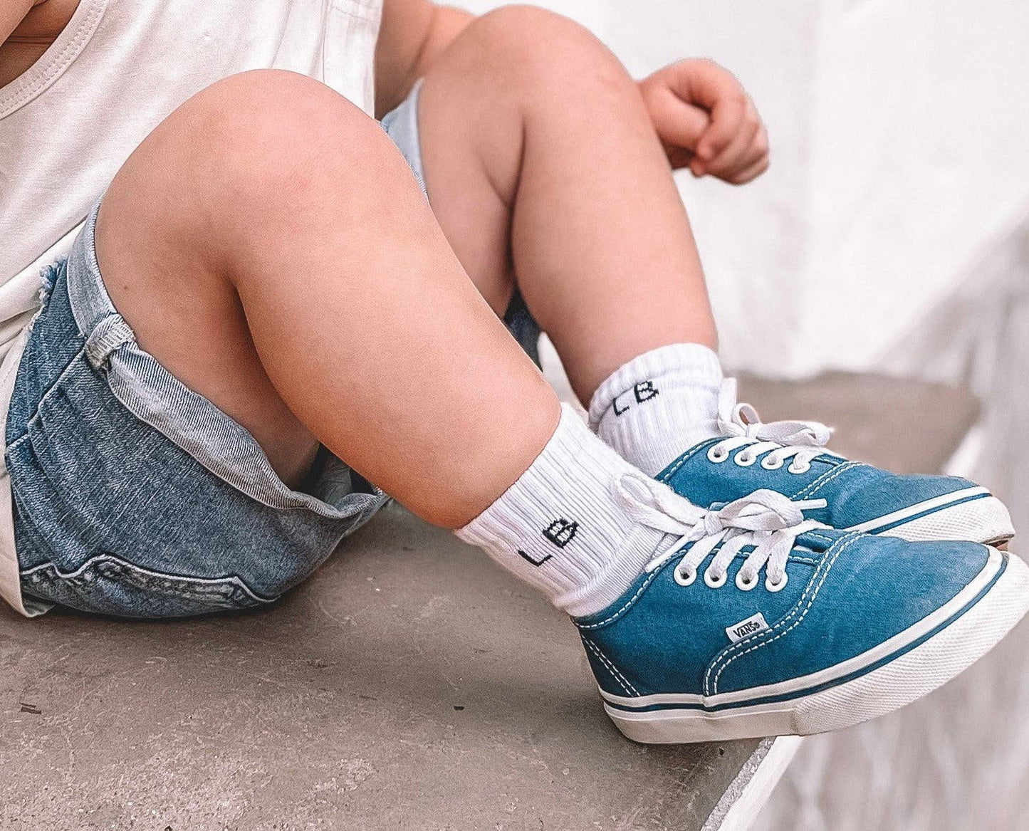 Sock 3-Pack White | Little Bipsy