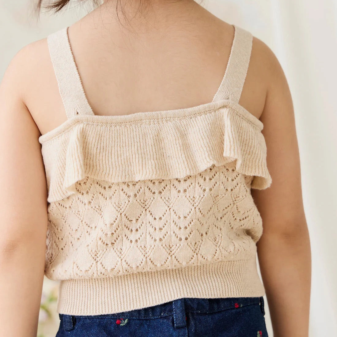 Melanie Top Light Oatmeal Marle | Jamie Kay
