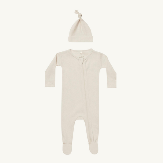 Pyjama gaufré naturel | Quincy Mae