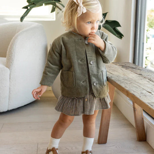 Veste de corduroy Forêt 4-5 ans | Quincy Mae