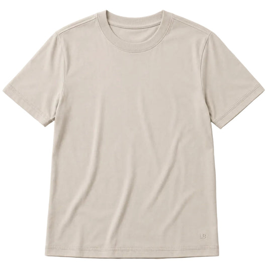 Cream Bamboo T-Shirt | Little Bipsy