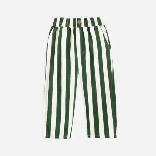 Baggy Green Stripe Pants | Rylee + Cru