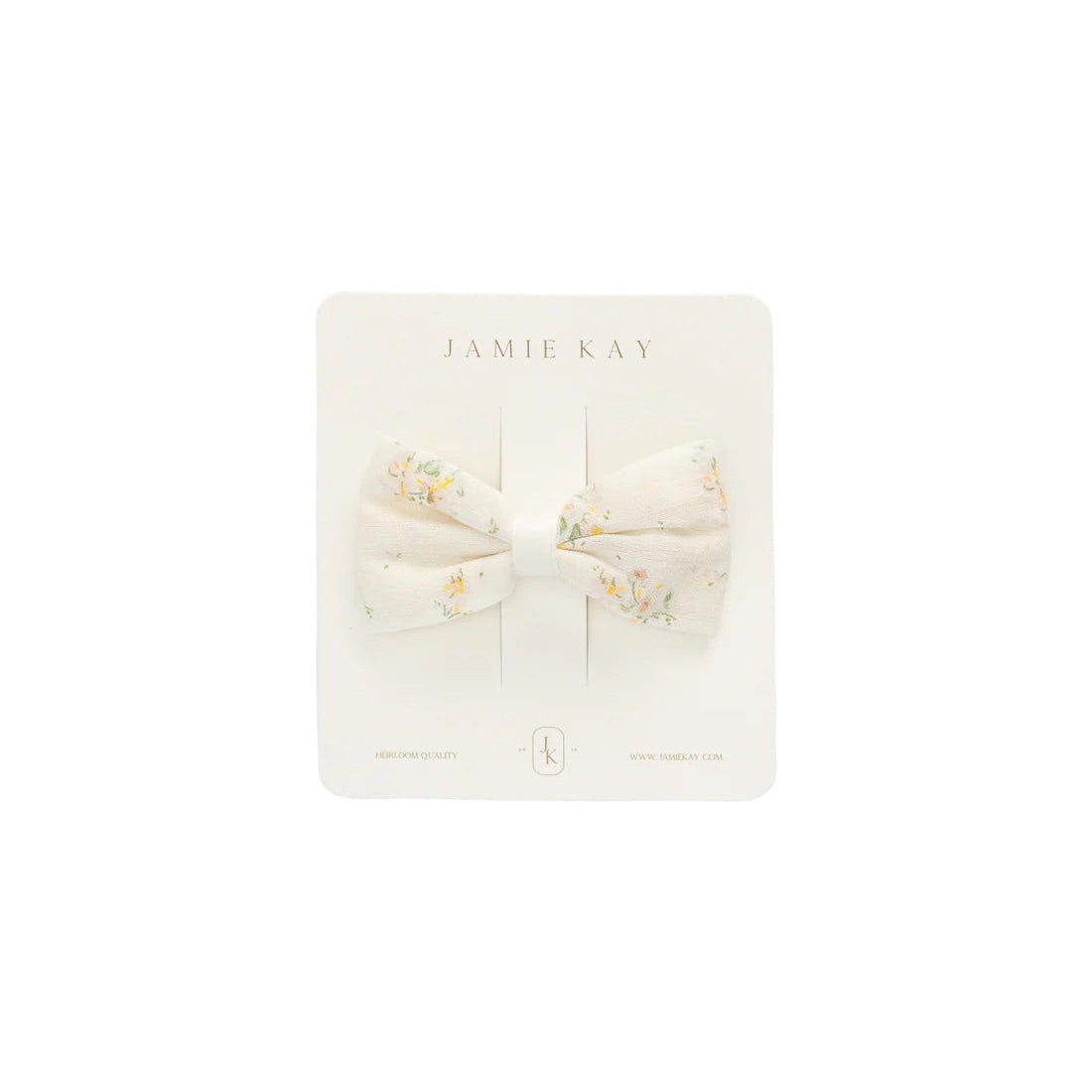 Organic Cotton Désirée Bow Justine Parchment | Jamie Kay