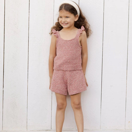 Heathered Strawberry Set 8-9Y | Rylee + Cru