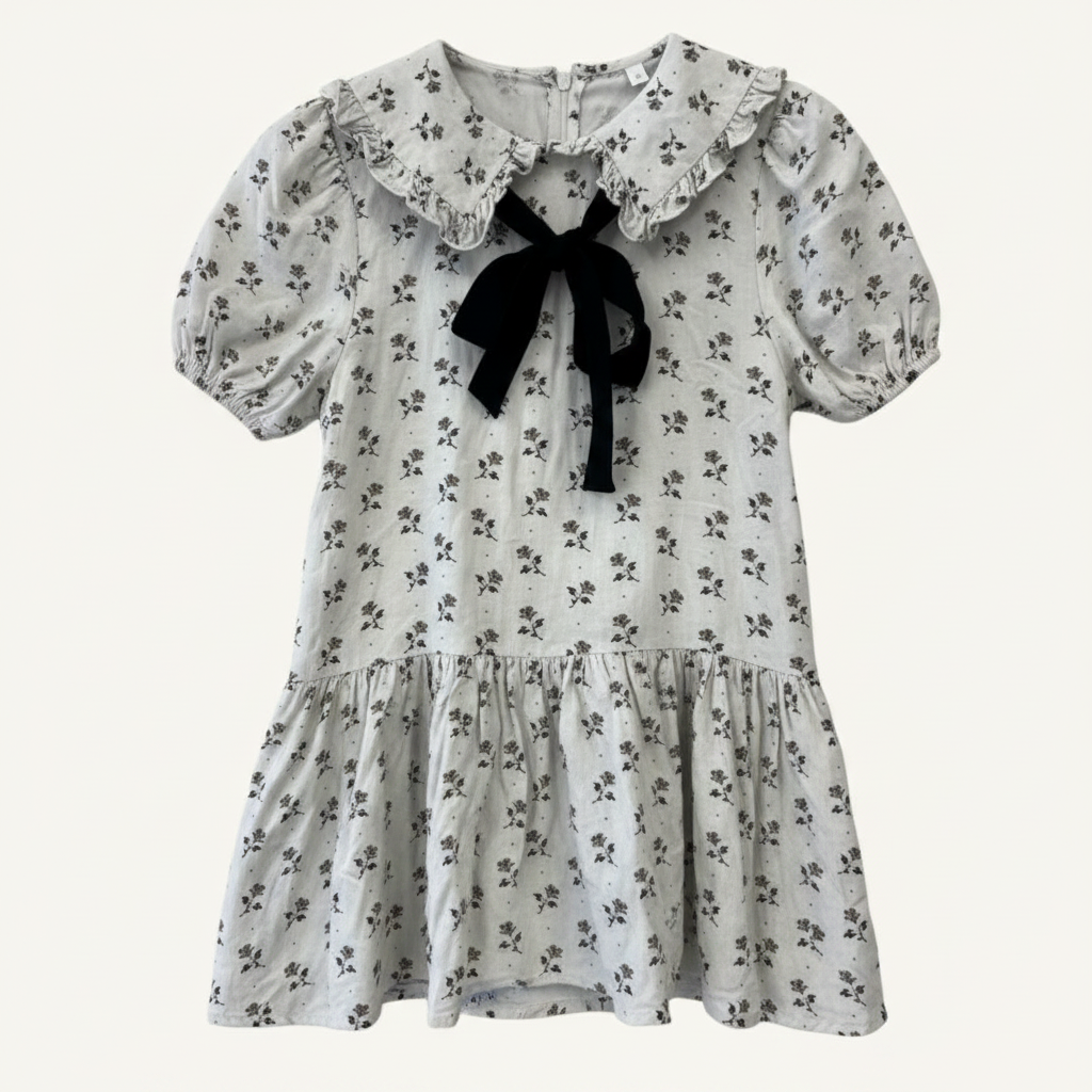 SH | Noralee cream floral collared dress 4Y