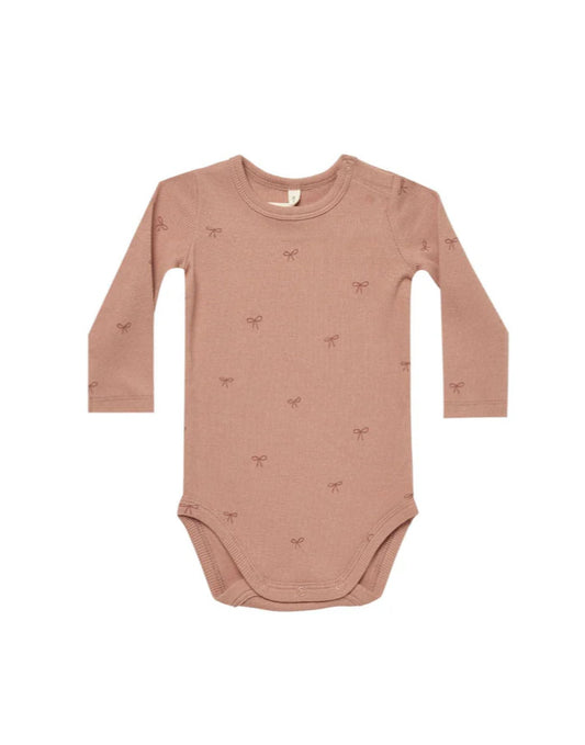 Quincy Mae bows long sleeve diaper cover