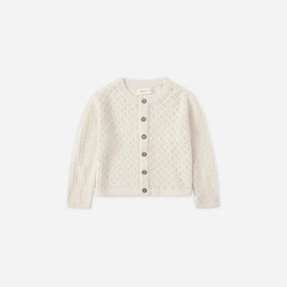 Knit Cardigan Natural | Quincy Mae