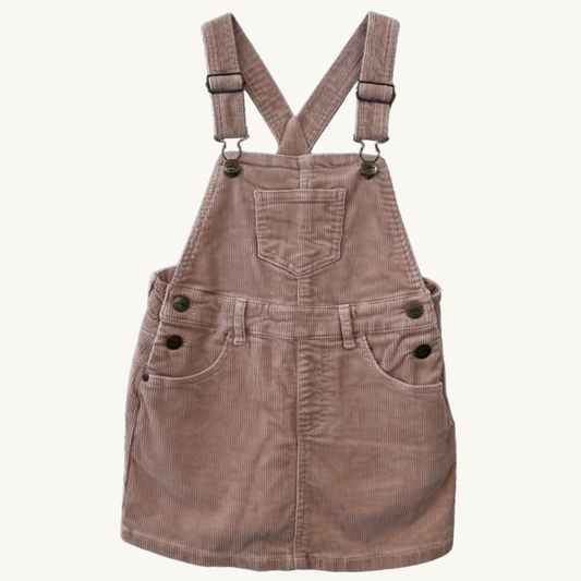 SH | JK Classic Corduroy nude overall dress 7Y