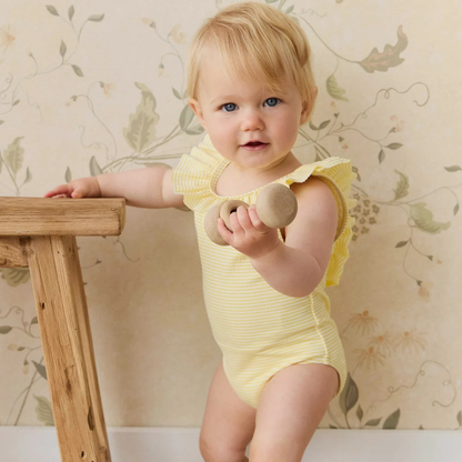 Emmeline Swimsuit Camomile Stripe | Jamie Kay