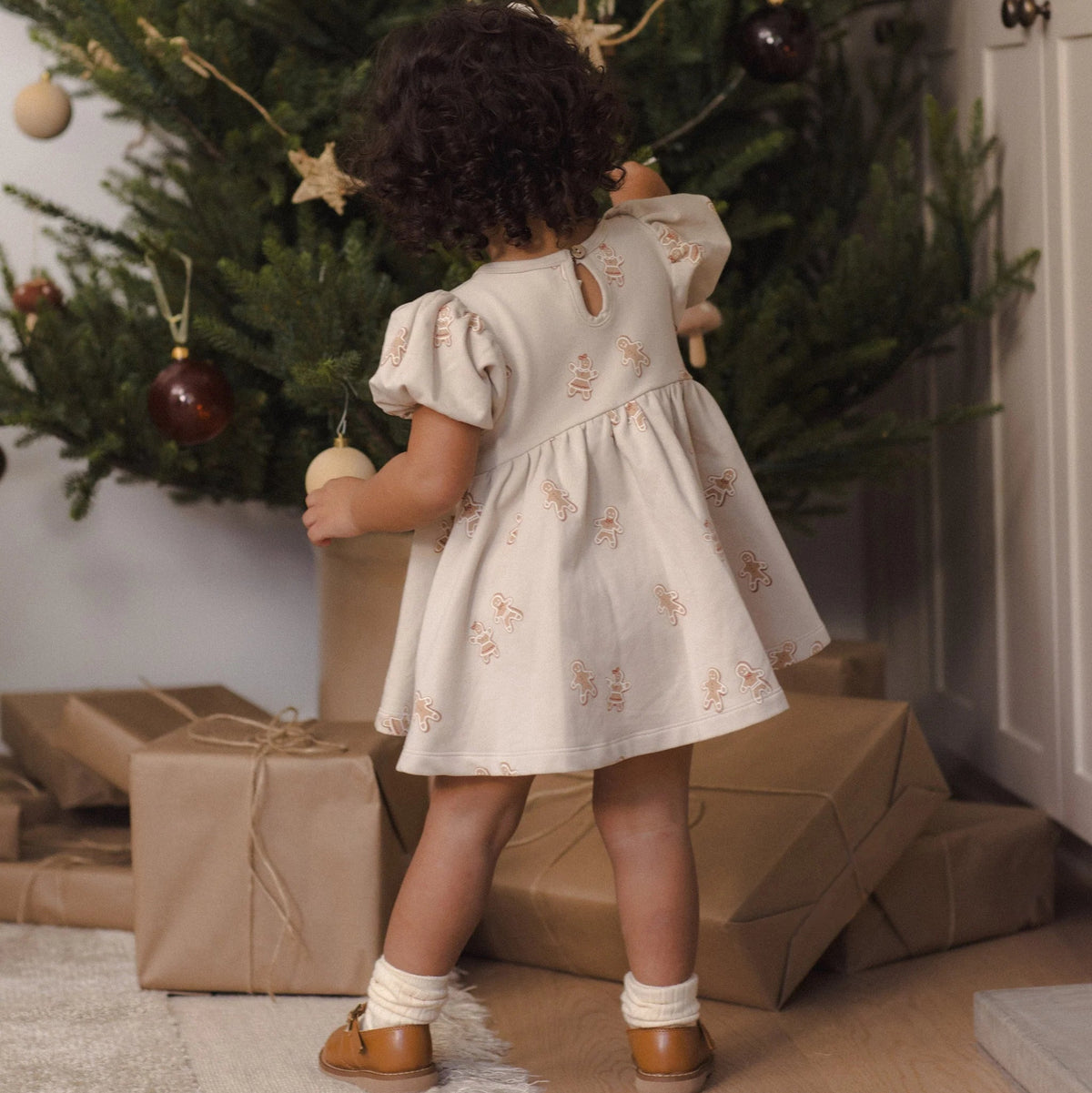 Darla Dress Gingerbread | Quincy Mae
